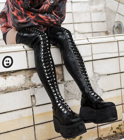 chunky platform boots